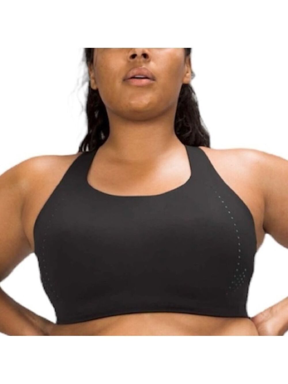 Lululemon Air Support High Support black running bra 34 DD